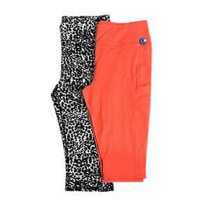 NWT Lot Of 2 Skechers GoWalk Flex High Waist Capri Leggings Womens Size 2X Plus